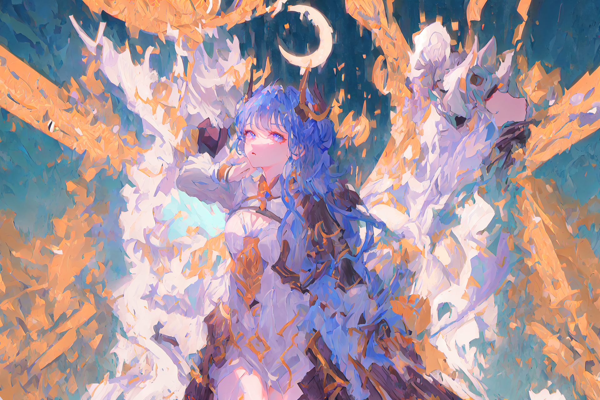 00113-1772850527-masterpiece, best quality, ultra-detailed, illustration, 1girl, _lora_shogun_boss_1_, porcelain doll, arc, beam, effects, chaos.png